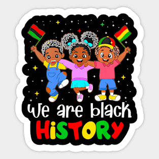 Black History Month  Toddler Kids African America Proud Sticker